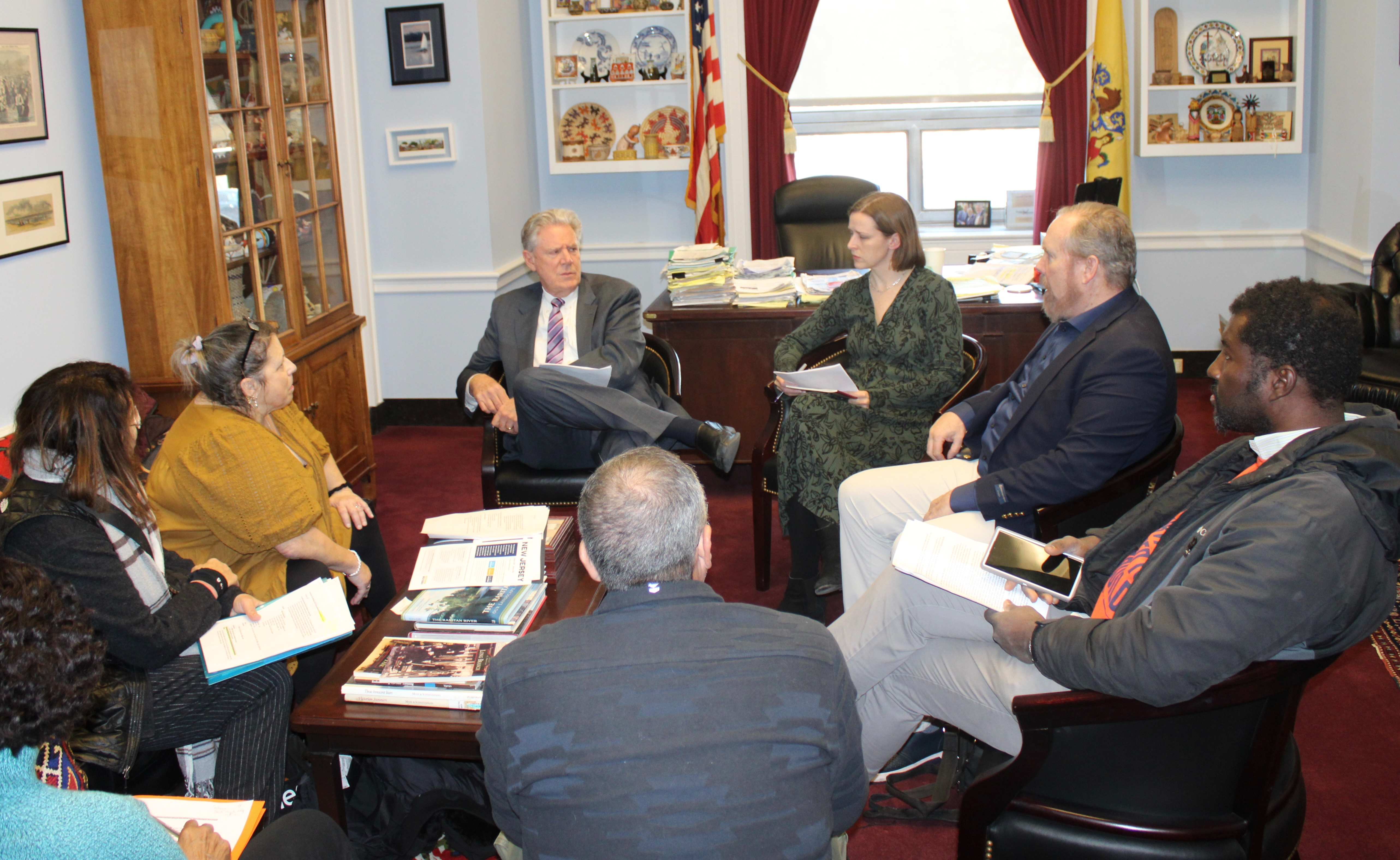 Meeting with constituents.