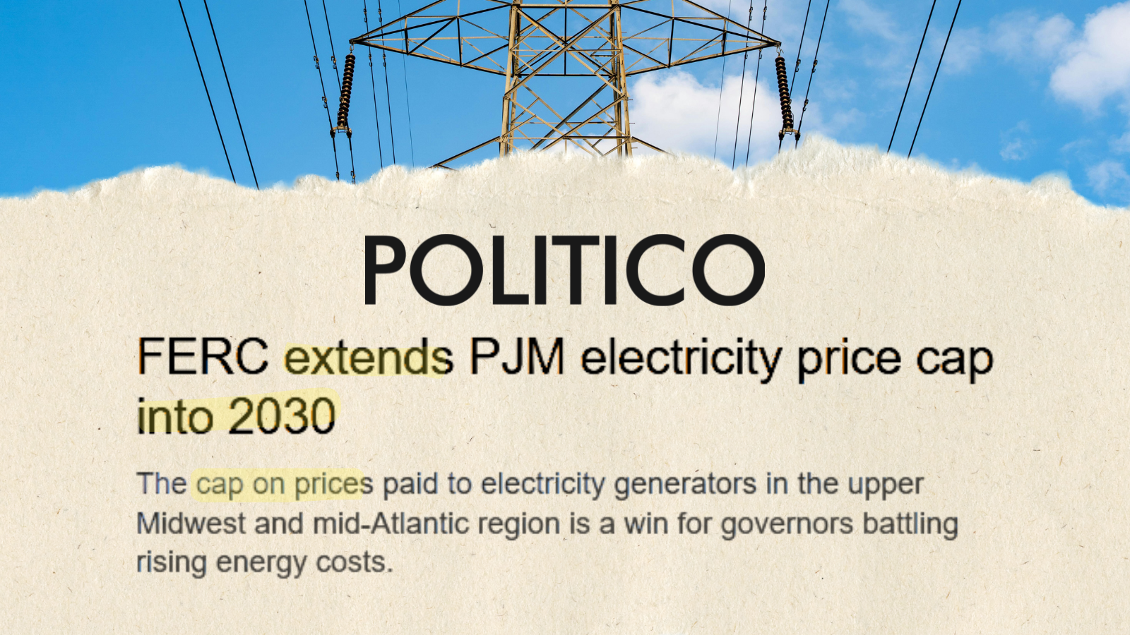 PJM Price Cap Extended
