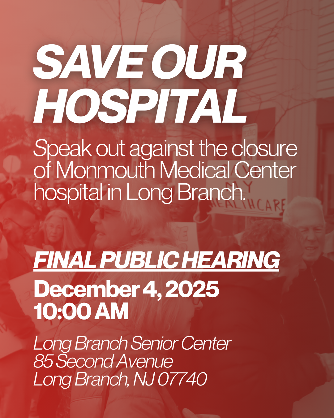 Save Our Hospital!