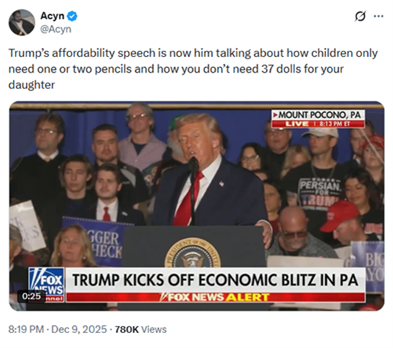 Affordability Speech