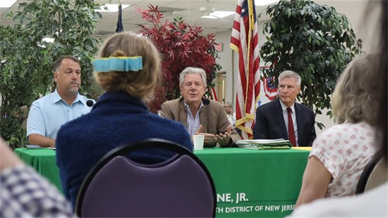 Congressman Frank Pallone joined seniors at the Piscataway Senior Center